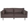 2-SITZER-SOFA BOOM - Schwarz/Braun, Design, Textil/Metall (203/84/90cm) - Livetastic