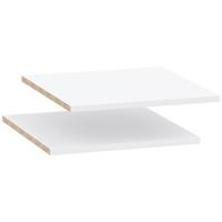 Set Polica 2/1 Kivo - bela, Moderno, pločasti materijal (41,6/48,8/1,6cm) - Modern Living