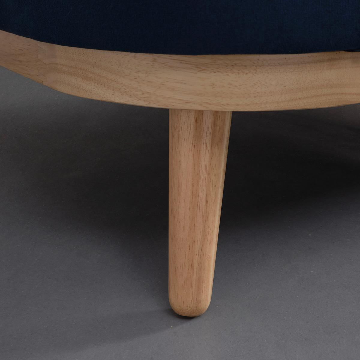 Ecksofa blau, "Adriana", Samt - Blau, Modern, Holz/Textil (268/77/161cm) - Bessagi Home