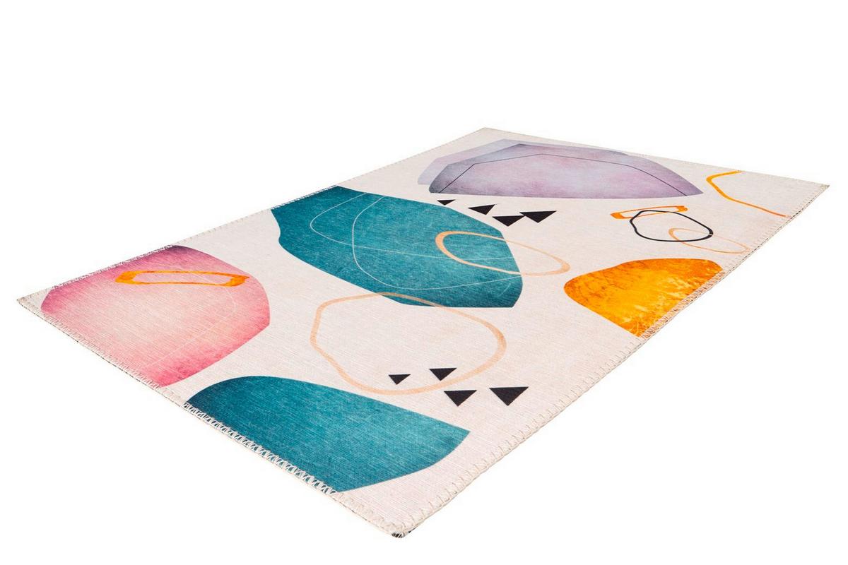 FLACHWEBETEPPICH PICASSA 200 MULTI - Multicolor, Konventionell, Textil (200/290cm) - Kayoom