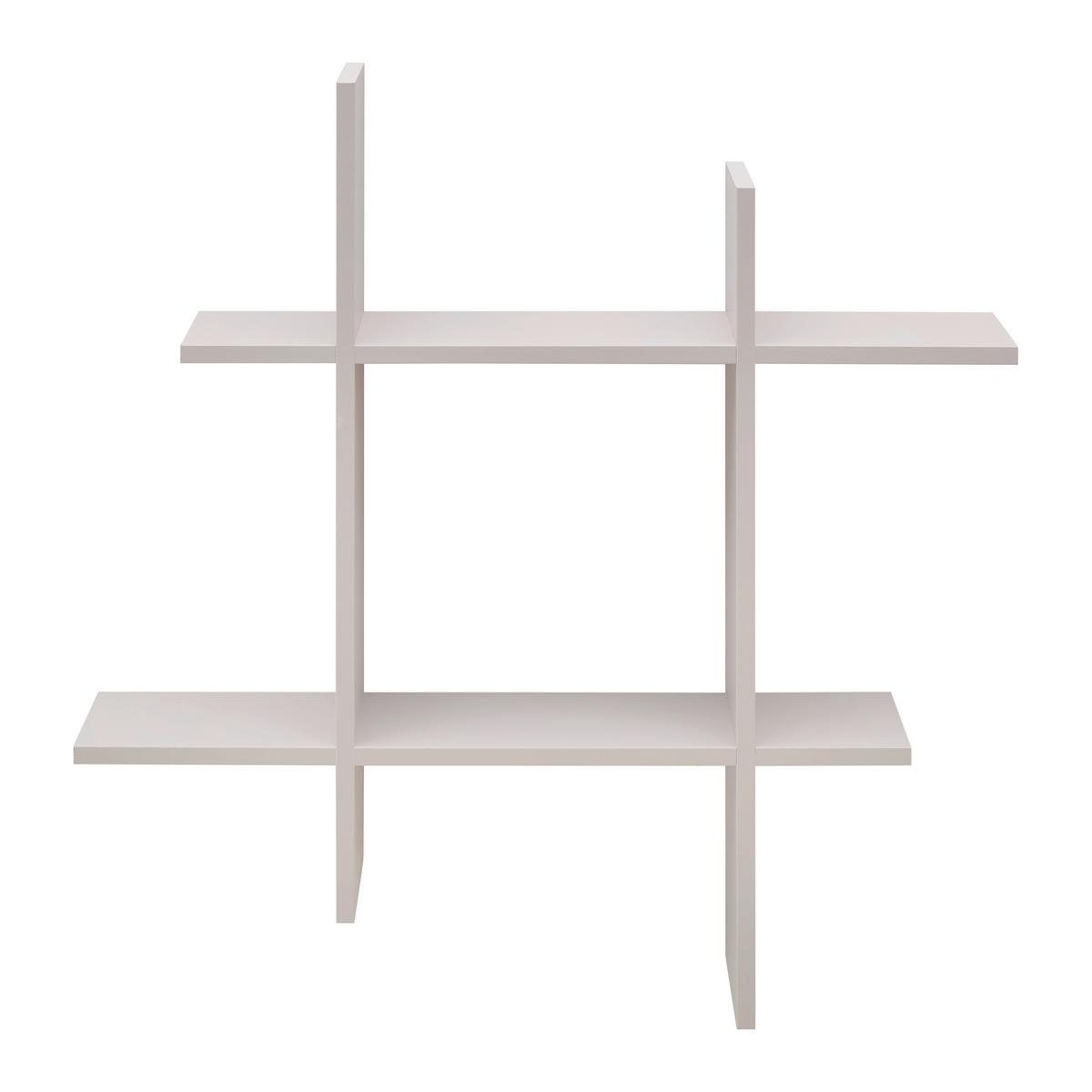 Wandregal Lucia Kaschmirfarben - Kaschmir, MODERN, Holzwerkstoff (80/80/15cm) - Mömax