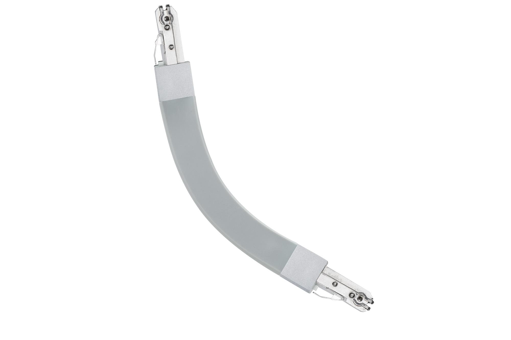Schienensystem-Verbinder Flex Verbinder II max. 1000 Watt - Chromfarben, Design, Kunststoff (22,7/1,8/1,8cm) - Paulmann