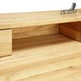 Schreibtisch in Eichefarben - Eichefarben/Schwarz, Holz/Metall (120/92/65cm) - PREMIUM LIVING