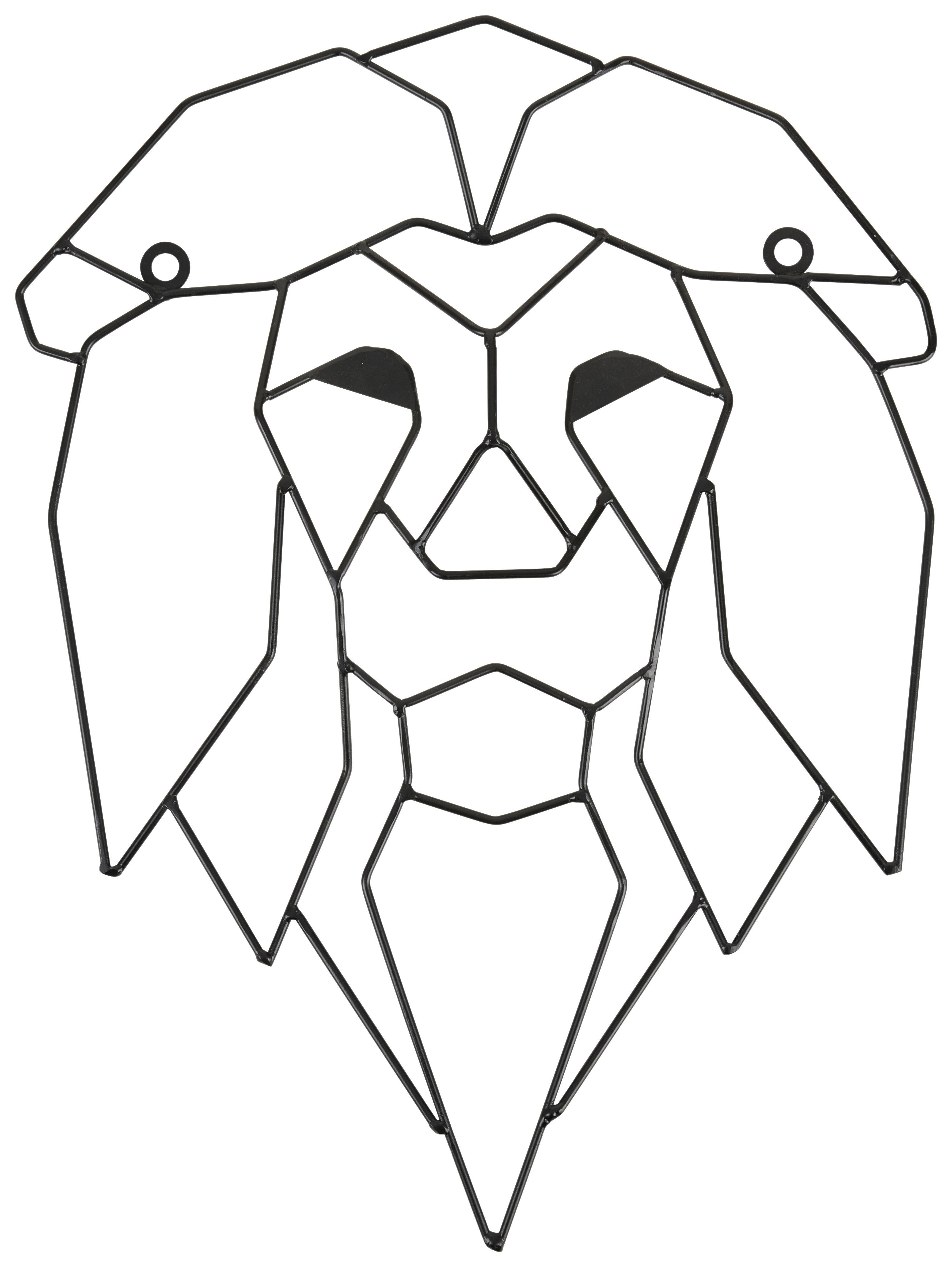 Decorațiune de perete Feline - negru, Basics, metal (35,5/47,5cm) - Premium Living