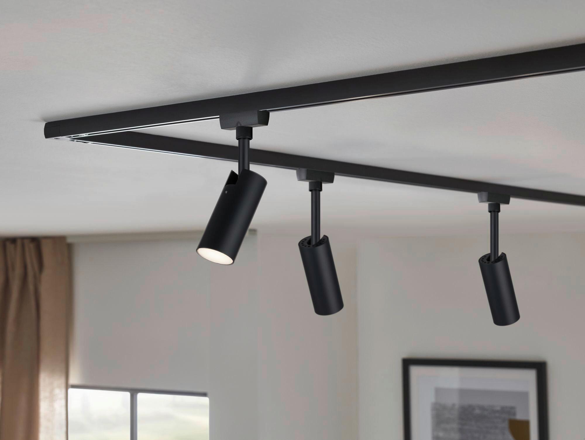 Schienensystem-Strahler Urail Spot Tubo max. 5 Watt - Schwarz, Design, Kunststoff/Metall (4,2/18,6/10,5cm) - Paulmann