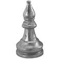 Schachfigur Chess aus Kunststoff - Silberfarben, LIFESTYLE, Kunststoff (23/46/23cm) - Modern Living Schachfigur Chess aus Kunststoff - Silberfarben, LIFESTYLE, Kunststoff (23/46/23cm) - Modern Living