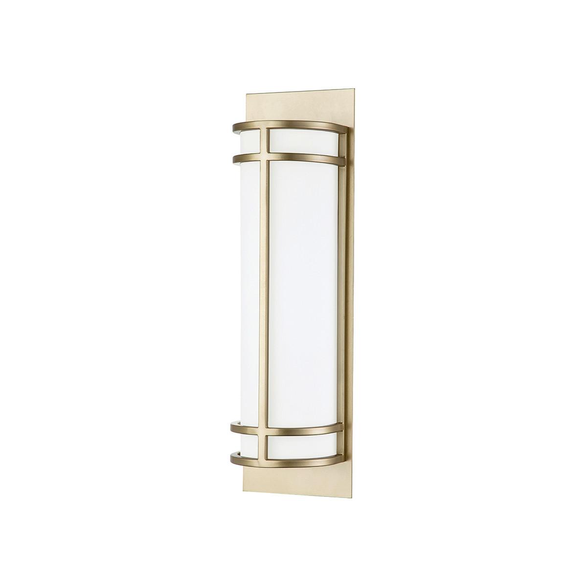 Falilámpa Fe-Fusion2-Pnbr - sárgarézszínű, Konventionell, üveg/fém (43.2/12.7/10.2cm) - Elstead Lighting