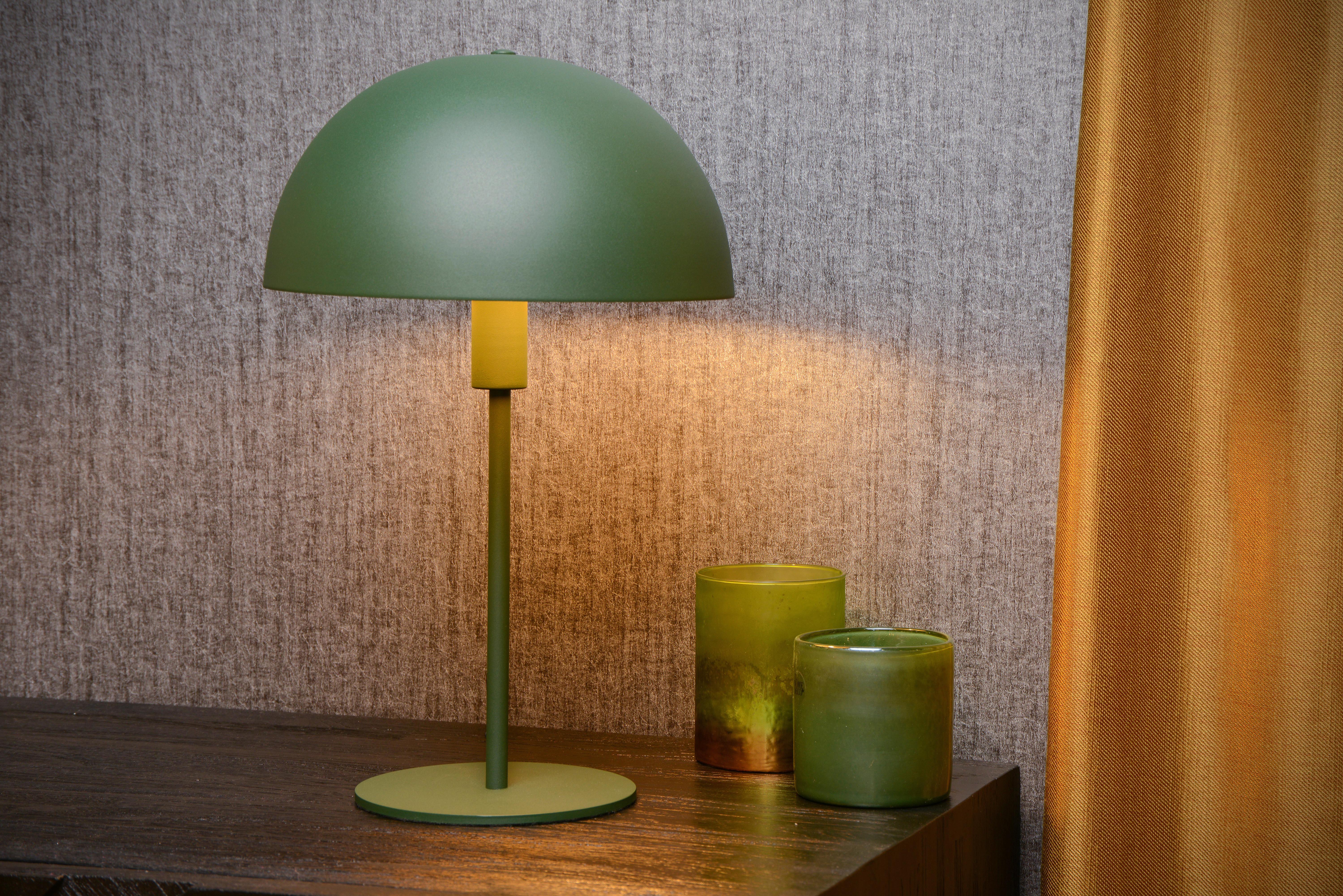LAMPA STOŁOWA 45596/01/33 SIEMON - zielony/kolor mosiężny, Design, metal (25/40cm) - Lucide