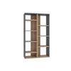 Regal Keota - barve hrasta/antracit, Design, leseni material (72/123,6/25cm) - MID.YOU