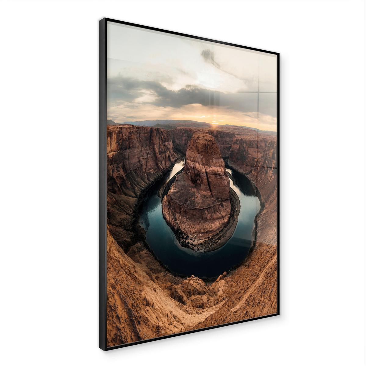 Glasbild Multicolor ca. 80x120cm - Multicolor, Basics, Glas/Holz (80/120cm)