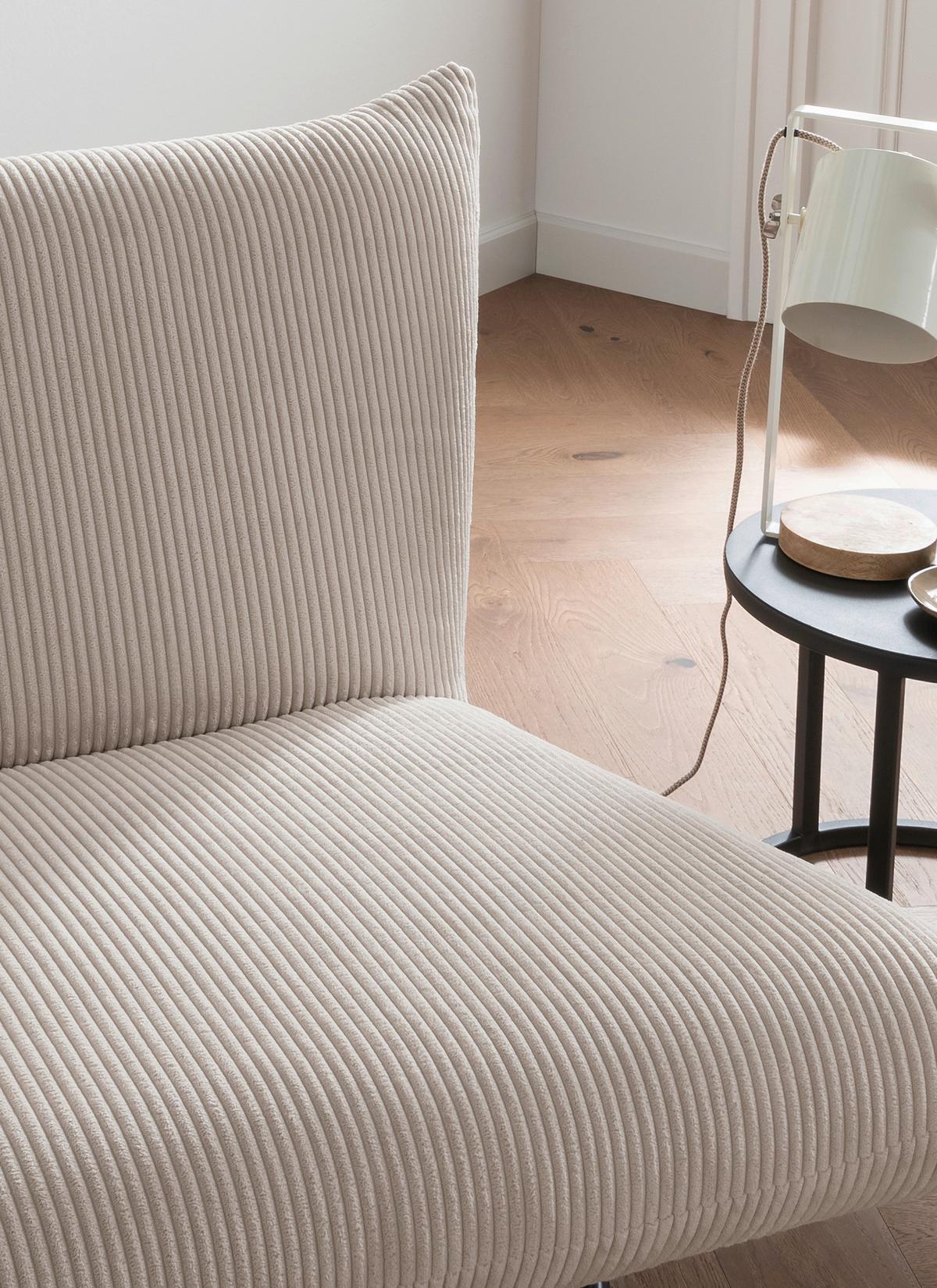 Relaxsessel Cremona Beige - Beige/Schwarz, Design, Textil/Metall (100/78/96cm) - Livetastic