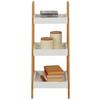 STEGHYLLA STEP -SB- - vit/naturfärgad, Modern, trämaterial/naturmaterial (30/75/34,5cm) - Mömax