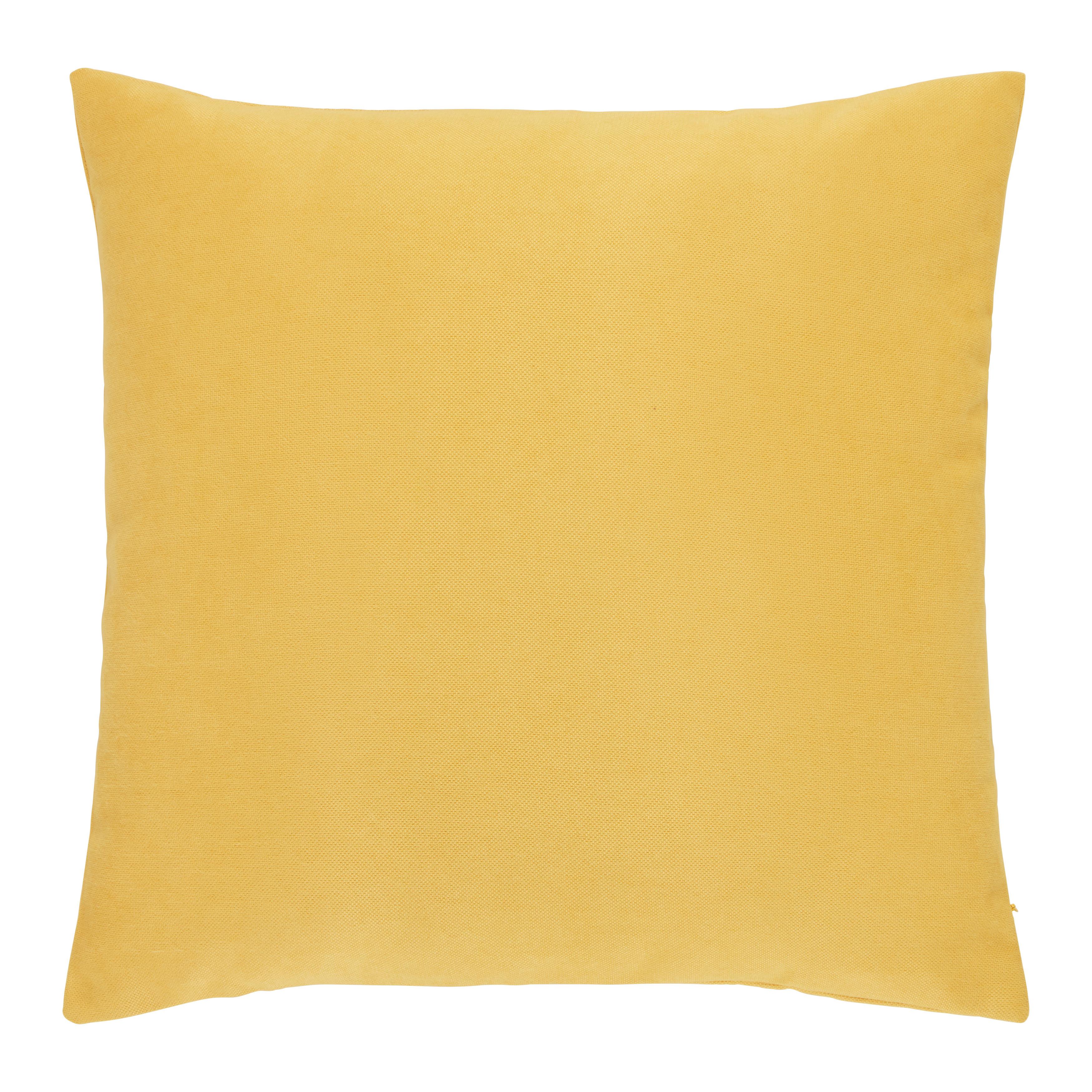 Okrasna Blazina Lexi - rumena, Moderno, tekstil (45/45cm) - Modern Living