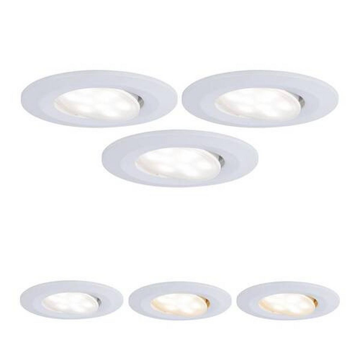 LED-Deckenleuchte Calla IP65 in Weiß max. 3x 5,5 Watt - Weiß, Basics, Kunststoff (9cm) - Paulmann