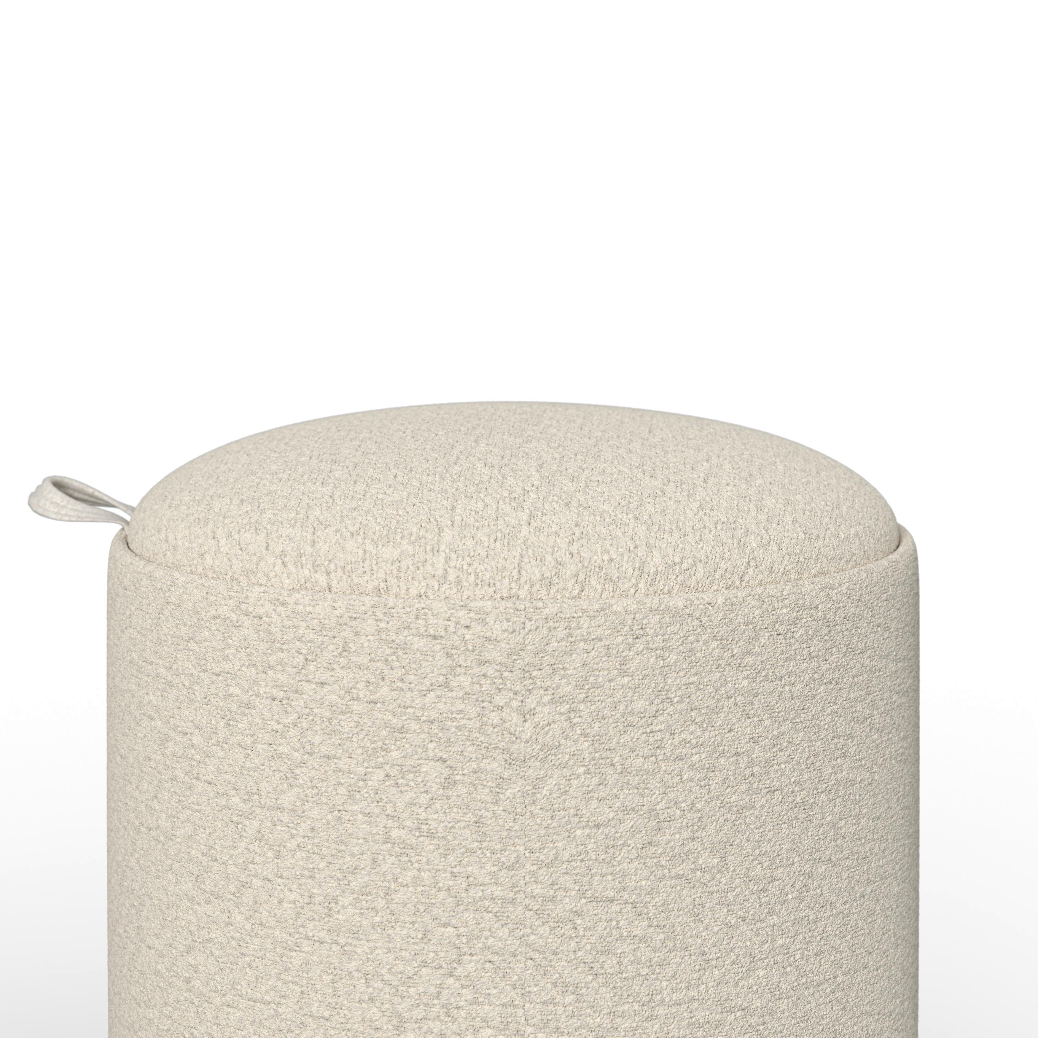 PALL MELANIE - vit, Modern, trämaterial/textil (44cm) - Bessagi Home