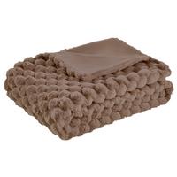 Cuvertură Lara - maro, Konventionell, textil (130/180/0cm) - Modern Living