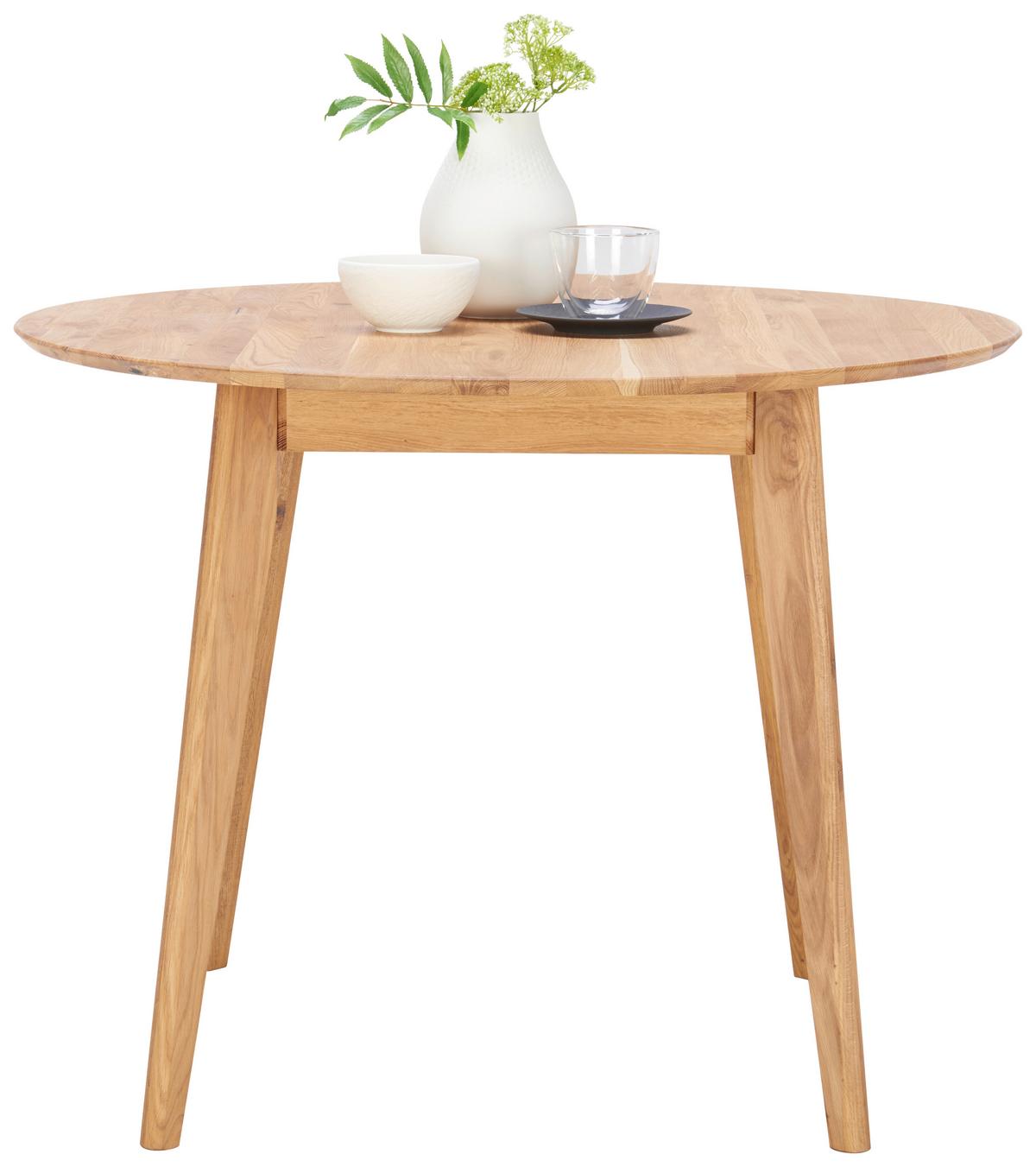 STÓŁ DO JADALNI TALLINN - kolor dębowy, Design, drewno (100/100/76cm) - Cantus