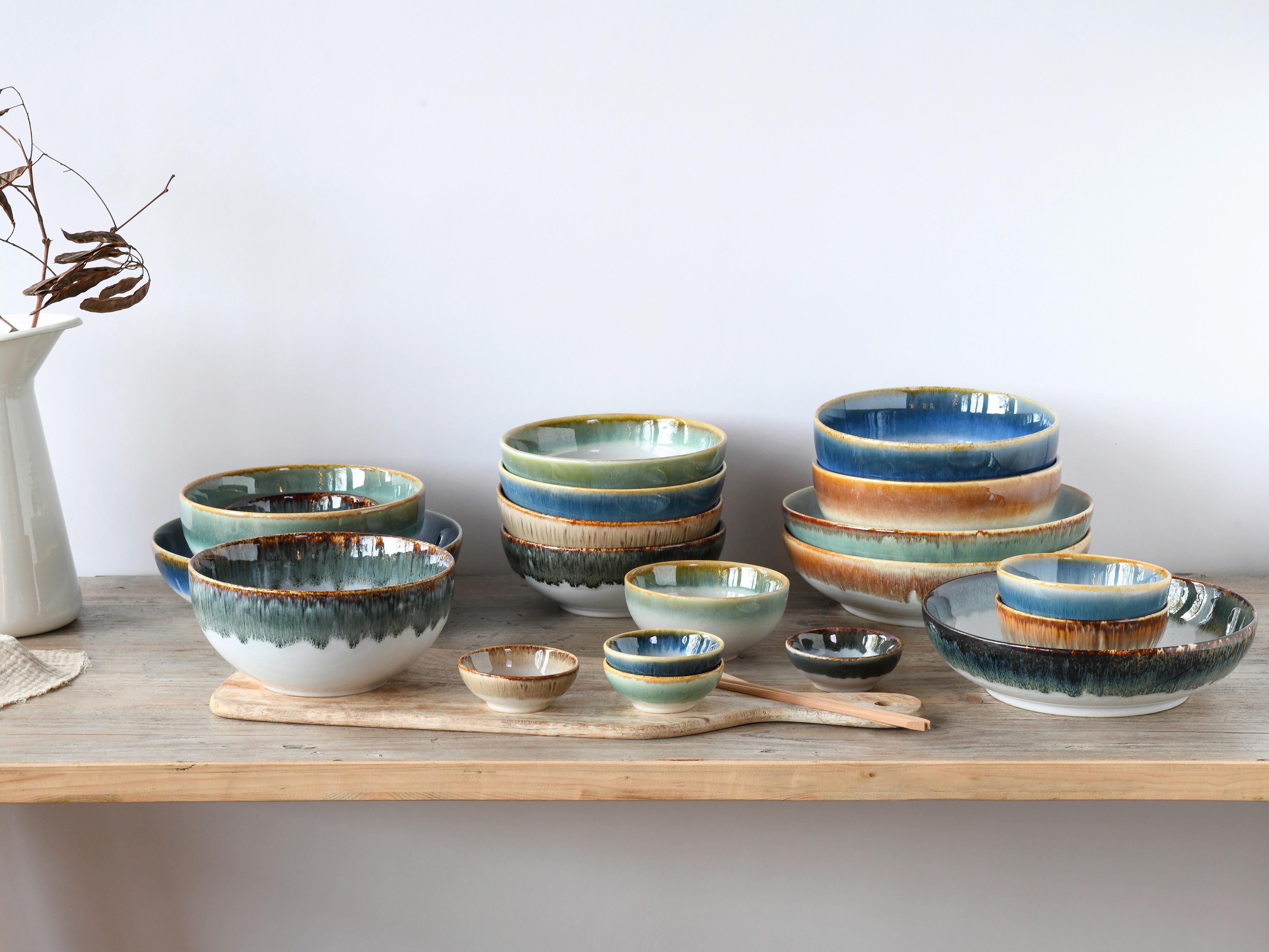Schüssel Cascade Braun - Braun, Modern, Keramik (17.5/8/8 cmcm) - Creatable