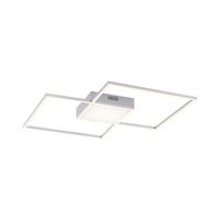 Stropna Led-svetilka Asmin, Srebrna, 2 X 16,5 W - srebrne barve, kovina/umetna masa (60/60/5,3cm)