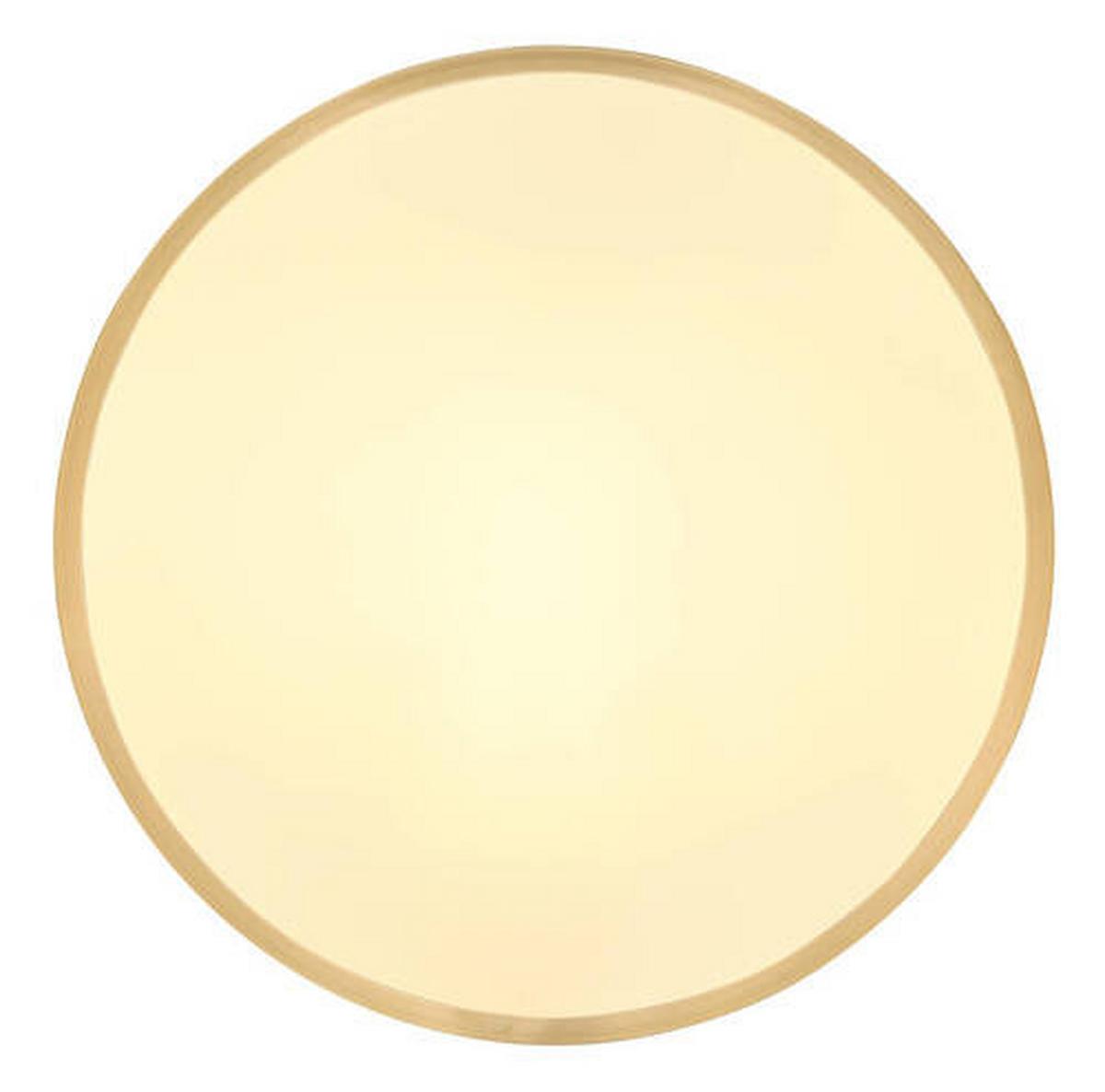 Stropna Led-svetilka 12381-22 - opal/barve medenine, Konvencionalno, kovina/umetna masa (35/3cm) - Globo