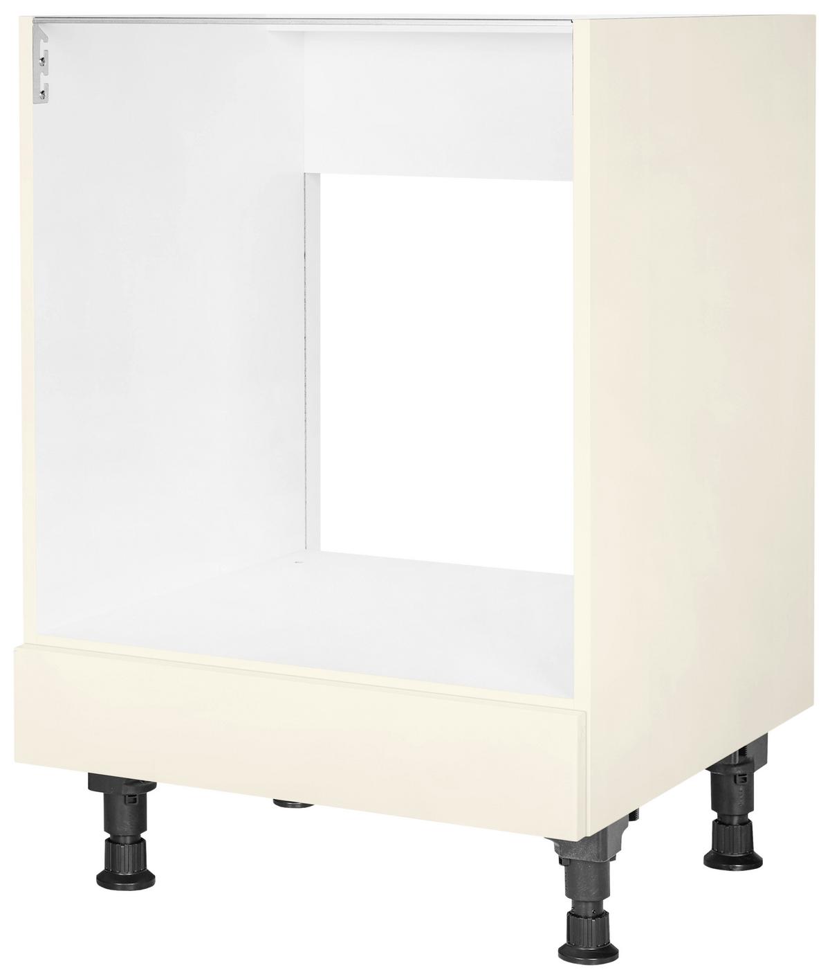 Herdumbauschrank Touch Magnolie - Magnolie, MODERN, Holzwerkstoff (60/87/56cm) - Nobilia