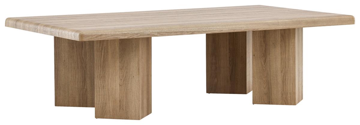COUCHTISCH LILLEHAMMER - Hellbraun, Design, Holz (140/80/40cm) - Livetastic
