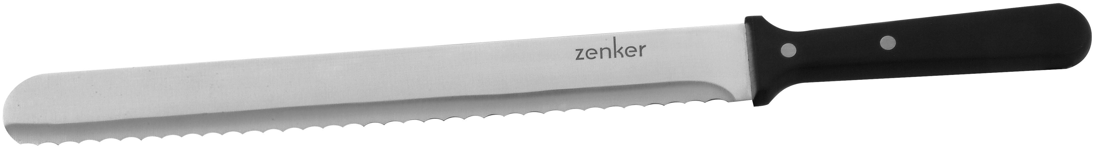 Kuchenmesser Zenker aus Edelstahl - Silberfarben/Schwarz, Basics, Kunststoff/Metall (43cm) - Zenker