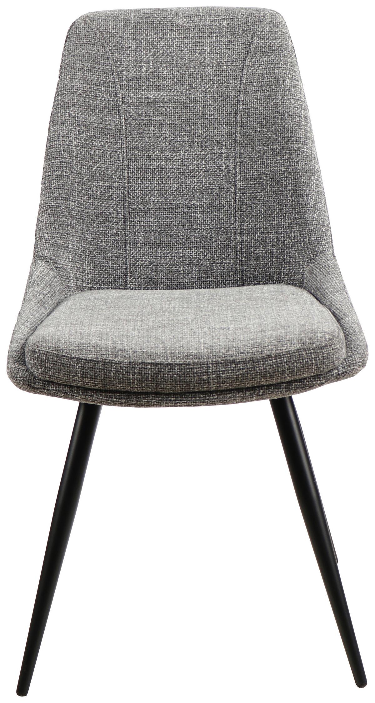 KRZESŁO CORINNA - czarny/szary, Modern, metal/drewno (49/88/59cm) - MID.YOU