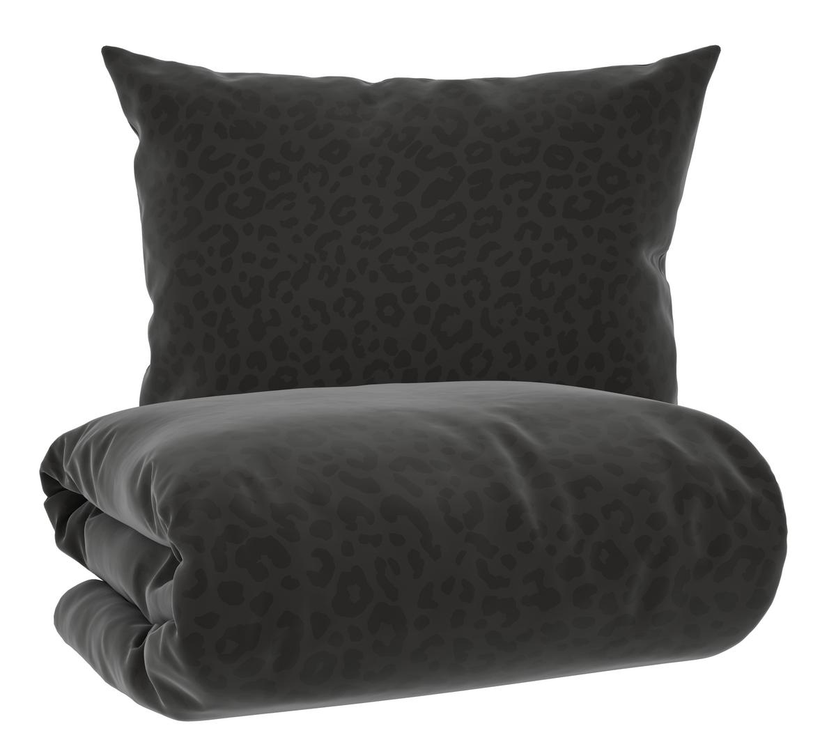 Posteljina Animal 140x200/60x80cm - crna, Konvencionalno, tekstil (140/200cm) - Mömax