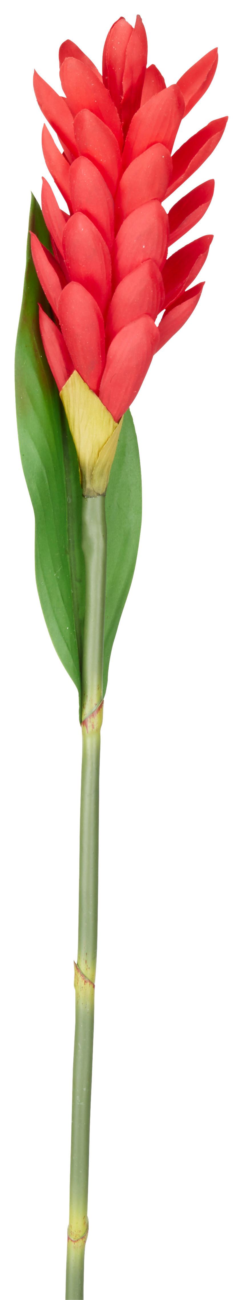 Kunstblume Siam Tulpe in Rot - Pink/Rot, Basics, Kunststoff (60cm)