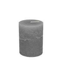 Tömbgyertya Lia - világosszürke, Modern, textil/természetes anyagok (6.8/9cm) - Premium Living