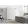 GARDEROB MED SKJUTDÖRRAR LAGO - vit, Modern, metall/trämaterial (203/222/60cm) - Mömax