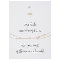 POSTKARTE GOLD - Goldfarben/Schwarz, MODERN, Papier (10,5/14,8cm)