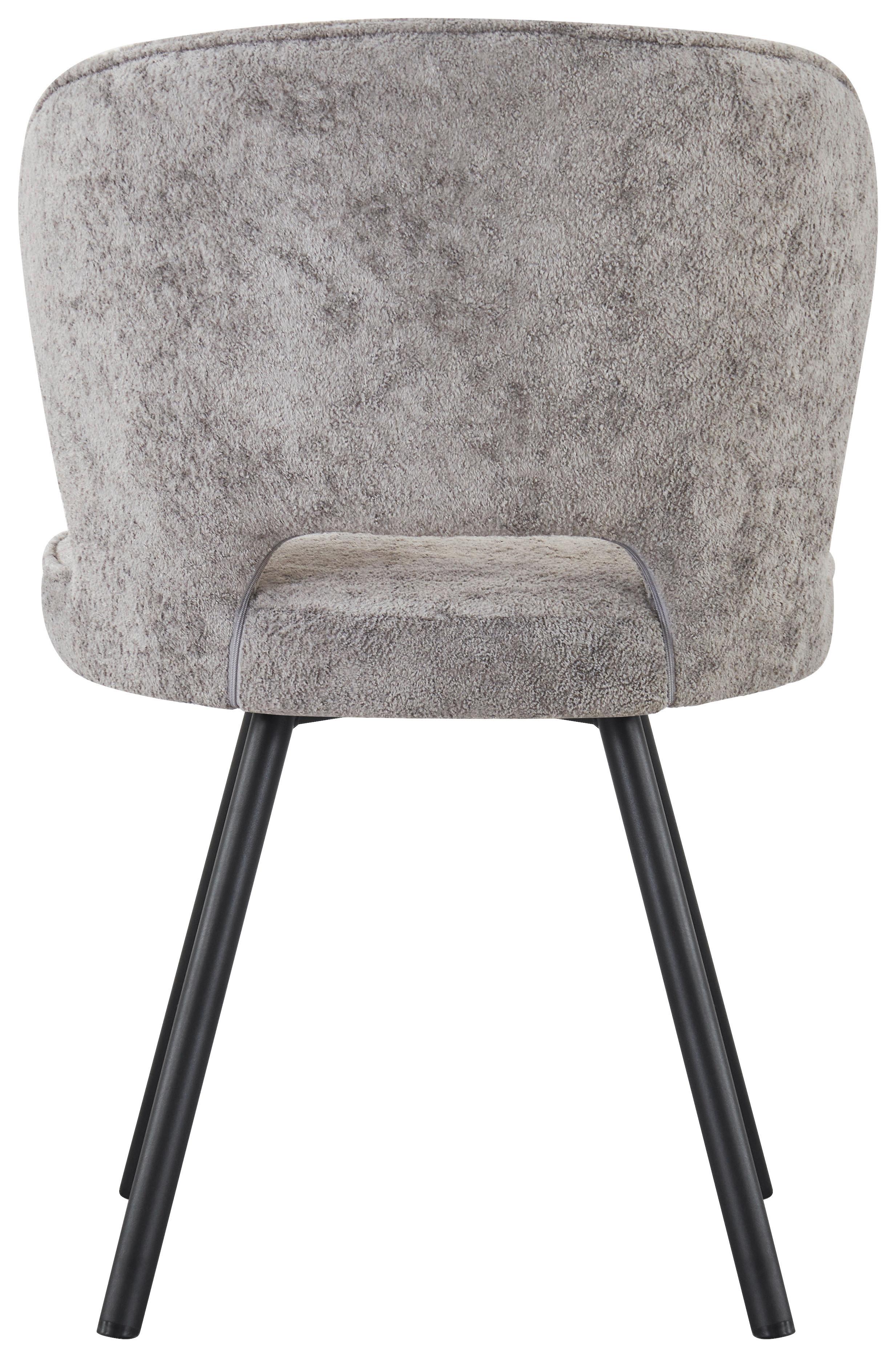 STOL MINA - mörkgrå/svart, Design, metall/trä (52/86/61cm) - Mömax