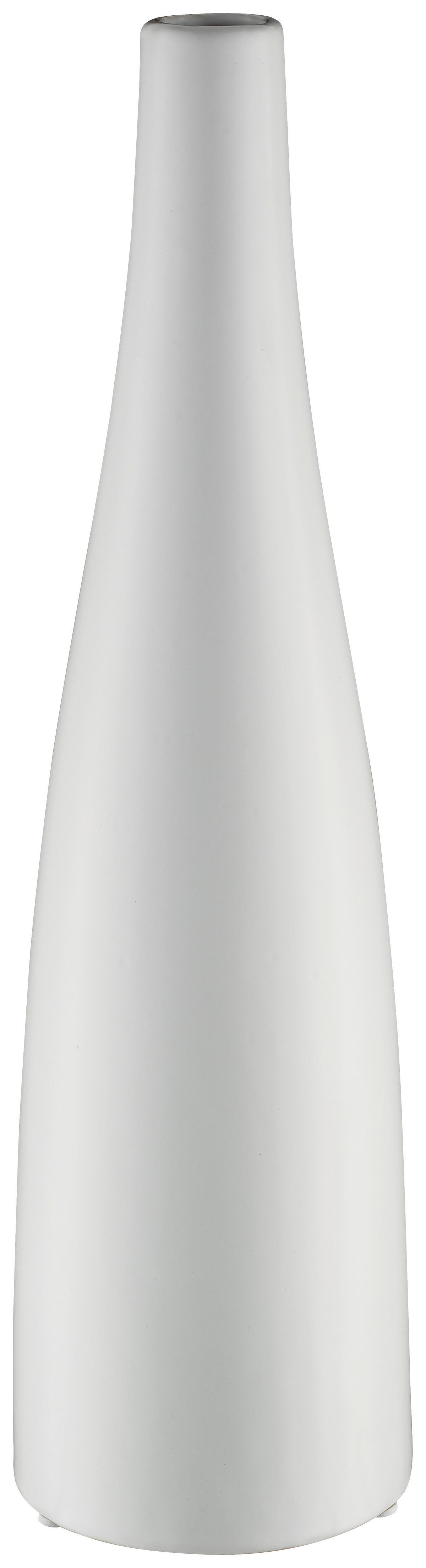 Vase Planico II Weiss matt - Weiss, Modern, Keramik (39,6cm) - Mömax