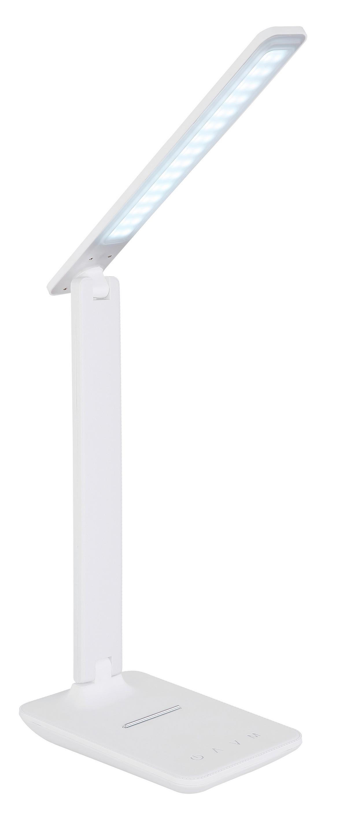 Namizna Led-svetilka Bulla, S Sijalko - bela/opal, Design, umetna masa (28,5/11,5/56,5cm) - Globo