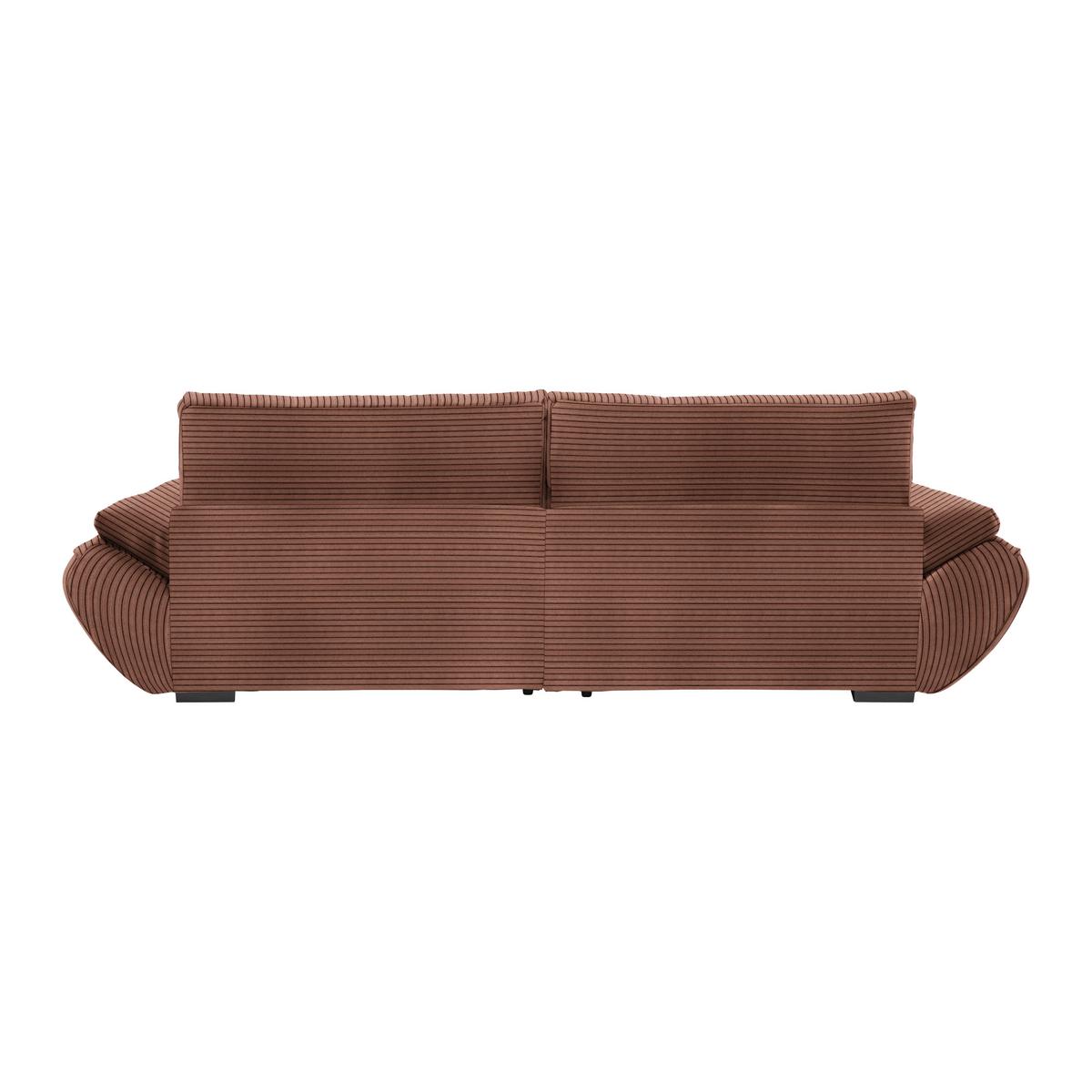 Wohnlandschaft Vivo Karamell - Karamell/Schwarz, MODERN, Kunststoff/Textil (179/63/317cm) - Based