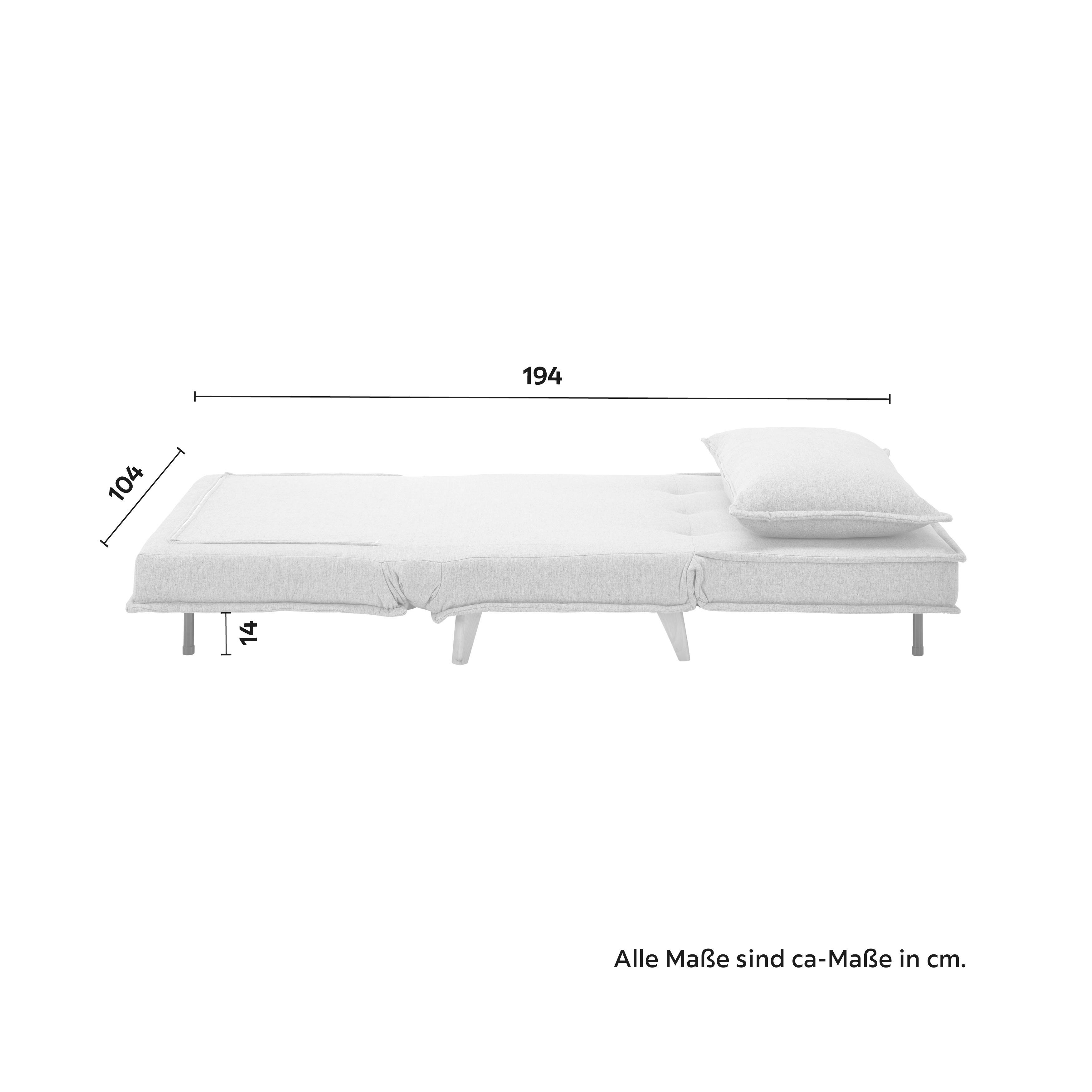 BÄDDFÅTÖLJ LAYLA - ljusgrå/naturfärgad, Modern, trä/textil (104/92/84cm) - Bessagi Home