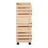 SIDOHYLLA MALAGA -SB- - svart/naturfärgad, Klassisk, trämaterial/trä (37/80/30cm) - Mömax