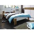 Futonska Postelja Vega - bela/hrast, Konvencionalno, tekstil/leseni material (145/35-71/204cm) - Mömax modern living Futonska Postelja Vega - bela/hrast, Konvencionalno, tekstil/leseni material (145/35-71/204cm) - Mömax modern living