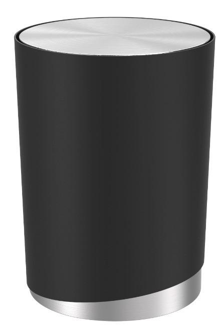 Kozmetikai Szemetes Chris - fekete, Modern, műanyag/fém (19,05/25,4cm) - Premium Living