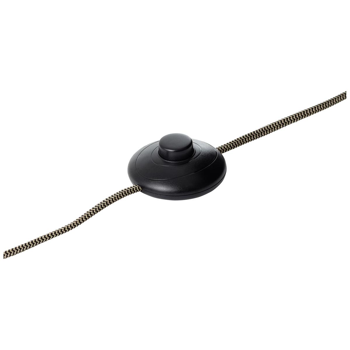 Stehleuchte Plow max. 10 Watt - Schwarz, Design, Holz/Metall (51/153,5cm) - Brilliant