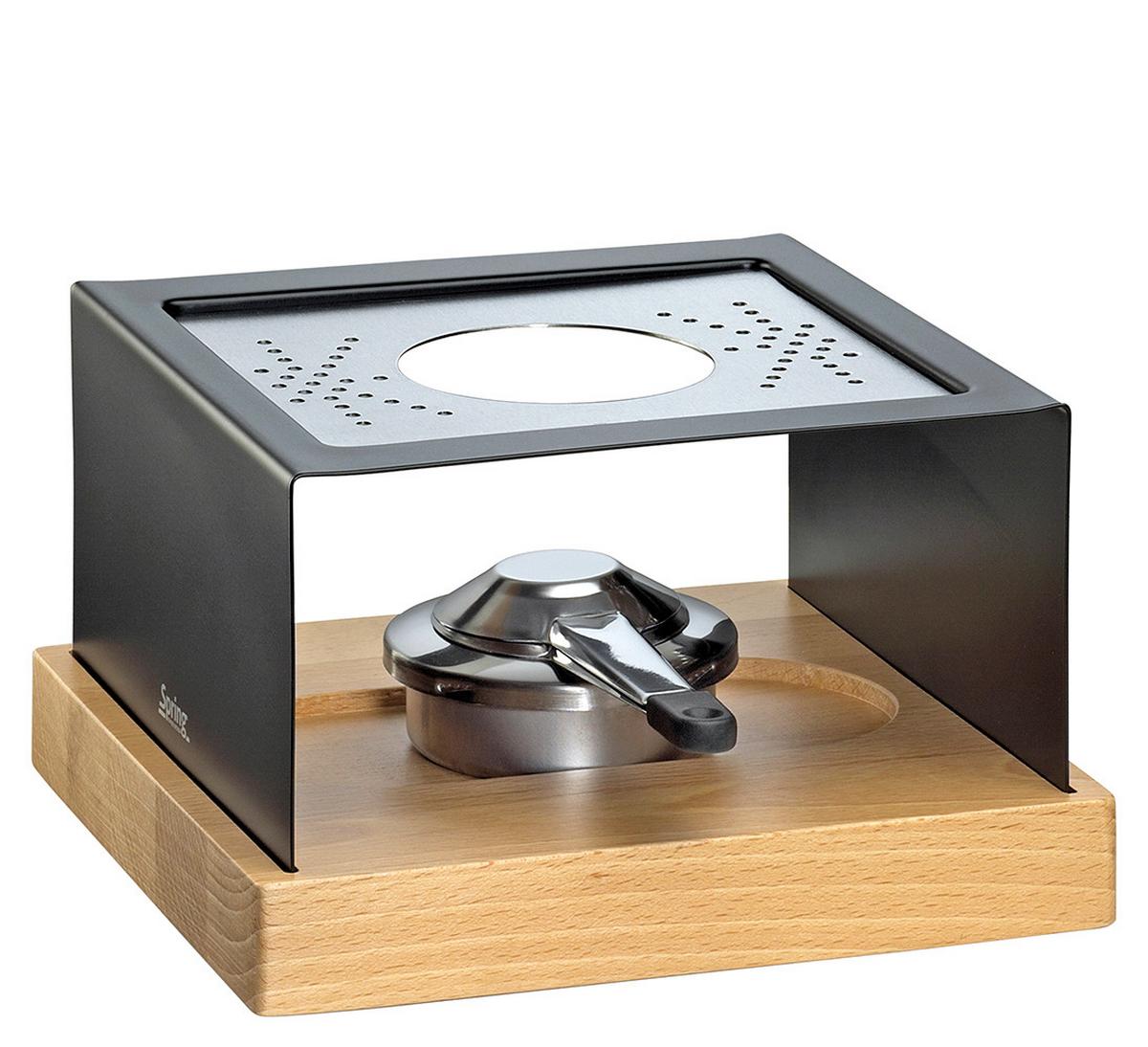 GRILL RACLETTE 3035107002 - czarny, Konventionell, metal/drewno (22,5/23,5/11,5cm) - Spring