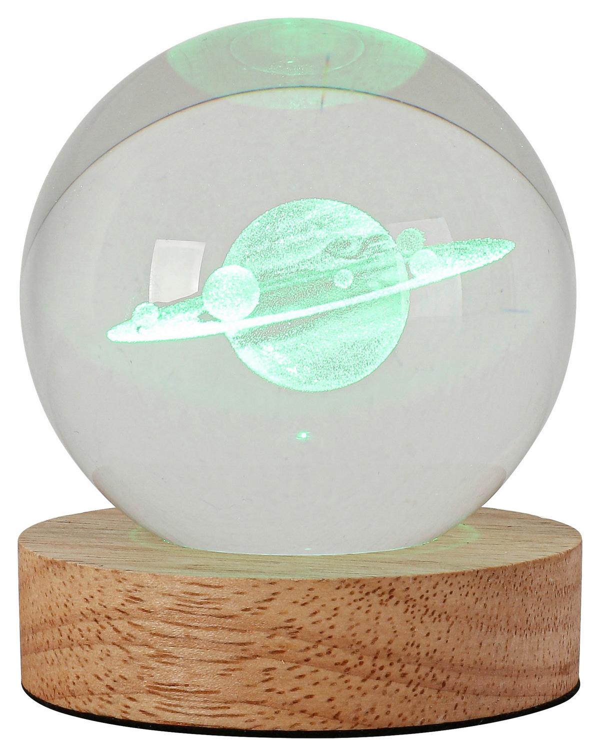 Led Díszlámpa Moni - natúr színű/áttetsző, Romantik / Landhaus, műanyag/faalapú anyag (8/9,5cm) - Mömax