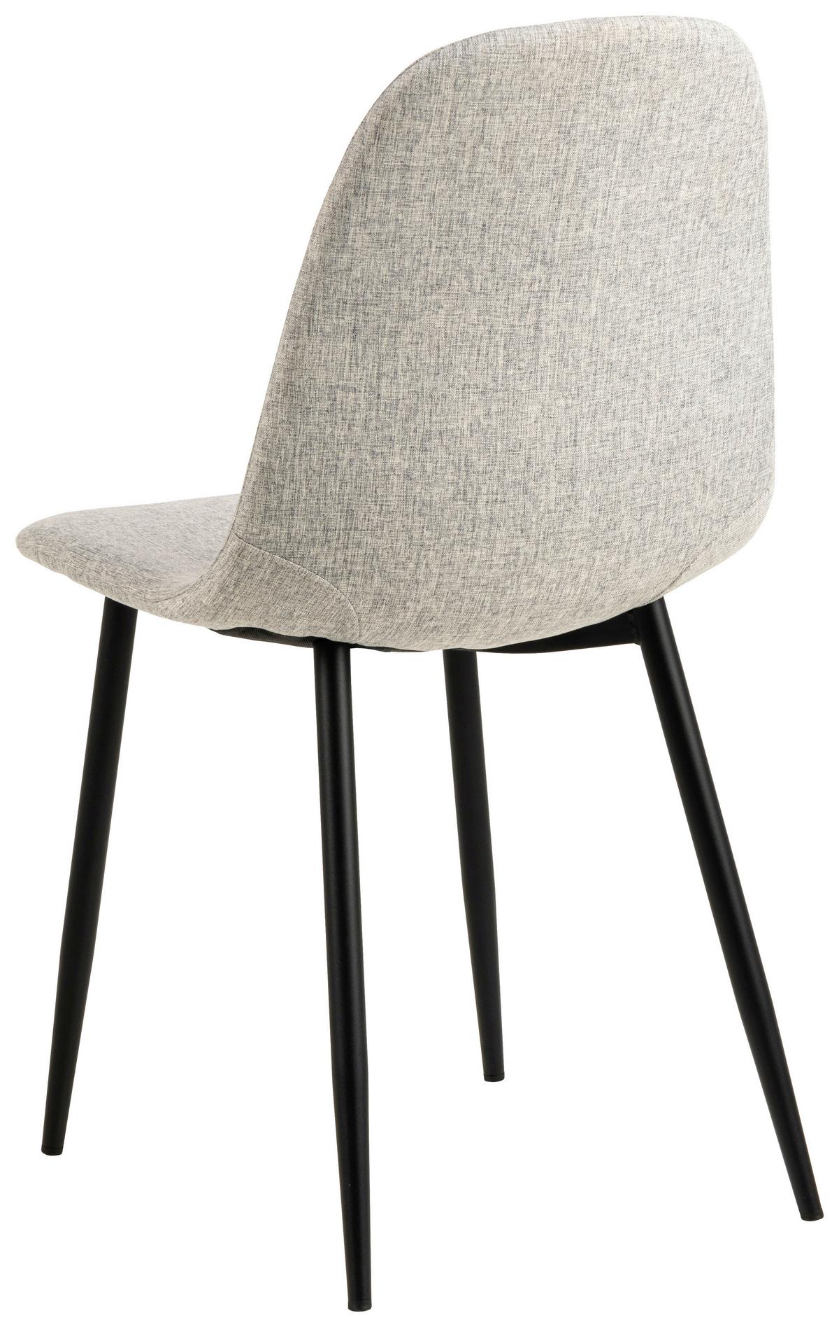 KRZESŁO CELIA - jasnoszary/czarny, Trend, metal/tkanina (44/86/54cm) - MID.YOU