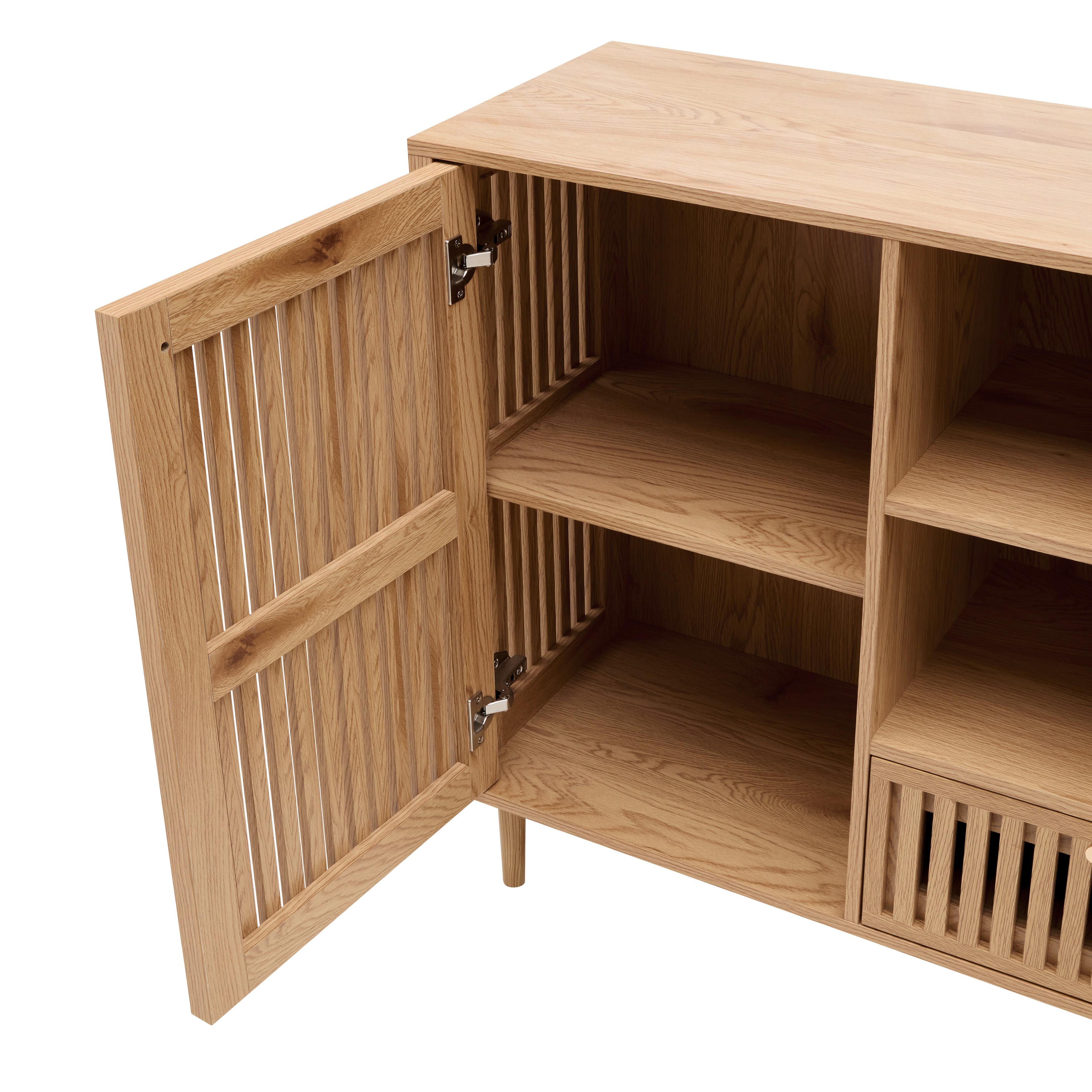 SIDEBOARD BARCELONA -EXKLUSIV- - guldfärgad/naturfärgad, Lifestyle, metall/papper (142,8/90/40cm) - Mömax
