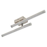 LED-DECKENLEUCHTE 67346-12 KIRINA - Klar/Chromfarben, Design, Kunststoff (50/7/8,4cm) - Globo