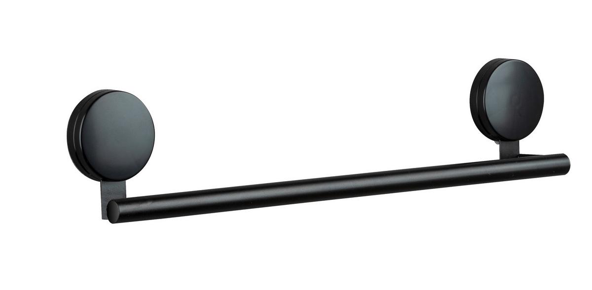 Suport pentru prosop Pavia - negru, Modern, metal (41,5/9/5cm) - Wenko