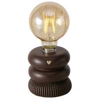 LED-Dekoleuchte Kulan Braun max. 0,03 Watt - Braun, Design, Glas/Stein (8,5/17,5cm) - Mömax