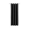 Perdea cu inele tip capsă Velours cca. 140x245cm - negru, Konventionell, textil (140/245cm) - Modern Living